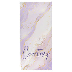 Personalized Gradient Style Print and Glitter Beach Towel - Vacation Gift - joliny