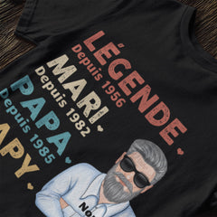 T-shirt mari papa grand-père