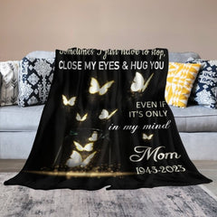 Sometimes I Just Have To Stop Personalized Memorial Fleece Blanket - joliny