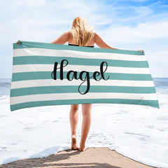 Striped Name Beach Towel - joliny