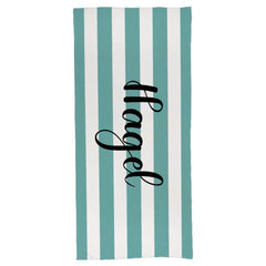 Striped Name Beach Towel - joliny