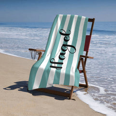 Striped Name Beach Towel - joliny