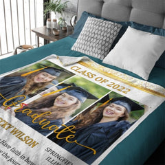 Taking Pride In How Far You've Come And Having Faith In How Far You Can Go - Upload Image, Personalized Blanket - joliny