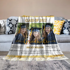 Taking Pride In How Far You've Come And Having Faith In How Far You Can Go - Upload Image, Personalized Blanket - joliny