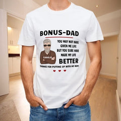 Thanks For Putting Up With My Mom- Gift For Dad, Funny Personalized T-shirt - joliny