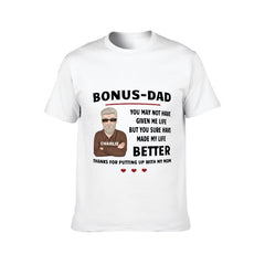 Thanks For Putting Up With My Mom- Gift For Dad, Funny Personalized T-shirt - joliny