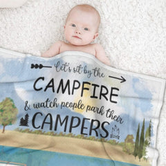 The Best Memories Are Made Camping - Husband & Wife - Gift For Camping Couples, Personalized Blanket - joliny