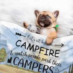 The Best Memories Are Made Camping - Husband & Wife - Gift For Camping Couples, Personalized Blanket - joliny