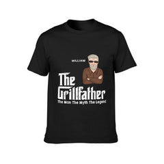 The Grillfather - Gift For Dad - Personalized Unisex T-Shirt - joliny