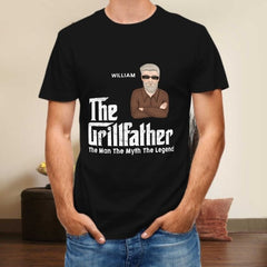 The Grillfather - Gift For Dad - Personalized Unisex T-Shirt - joliny