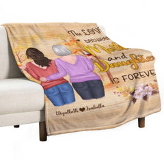 The Love Between A Mother And Daughter Is Forever - Personalized Blanket - joliny