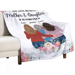 The Love Between Mother And Daughters Is Forever - Gift For Mom - Personalized Blanket - joliny