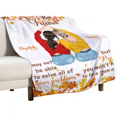 To My Best Friend - I Promise You Won't Have To Face Them Alone - Personalized Blanket - joliny