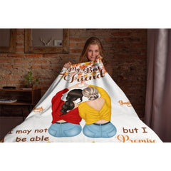 To My Best Friend - I Promise You Won't Have To Face Them Alone - Personalized Blanket - joliny