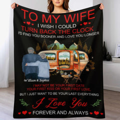 To My Wife - Forever And Always - Custom Blanket 🔥HOT DEAL - 40% OFF🔥 - joliny