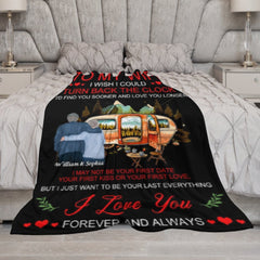 To My Wife - Forever And Always - Custom Blanket 🔥HOT DEAL - 40% OFF🔥 - joliny