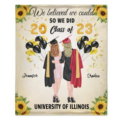 We Believed We Could So We Did - Personalized Blanket - joliny