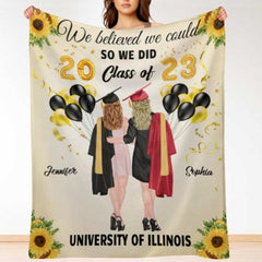 We Believed We Could So We Did - Personalized Blanket - joliny