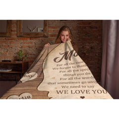 We Need To Say We Love You - Gift For Mom, Grandma - Personalized Blanket - joliny