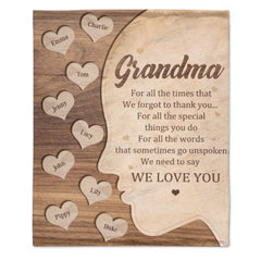 We Need To Say We Love You - Gift For Mom, Grandma - Personalized Blanket - joliny