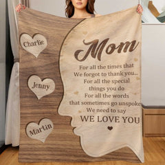 We Need To Say We Love You - Gift For Mom, Grandma - Personalized Blanket - joliny