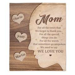 We Need To Say We Love You - Gift For Mom, Grandma - Personalized Blanket - joliny