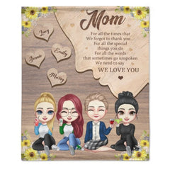 We Need To Say We Love You - Gift For Mom - Personalized Blanket - joliny