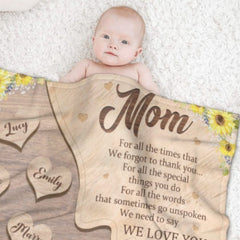 We Need To Say We Love You - Gift For Mom - Personalized Blanket - joliny