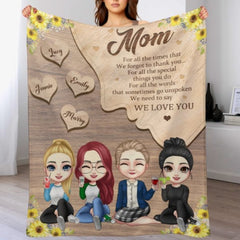 We Need To Say We Love You - Gift For Mom - Personalized Blanket - joliny