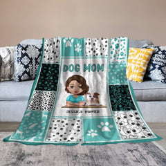 You Had Me At Woof - Dog Personalized Custom Blanket - Mother's Day, Birthday Gift For Pet Owners, Pet Lovers - joliny