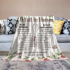 You're Not Alone - Personalized Blanket - Memorial Gift, Sympathy Gift - joliny