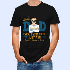 You're The Best Dad Ever - Family Personalized Custom Unisex T-shirt, Hoodie, Sweatshirt - Father's Day, Birthday Gift For Dad - joliny