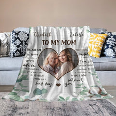 You're The Strongest Woman I Know - Upload Image, Gift For Mom, Personalized Blanket - joliny